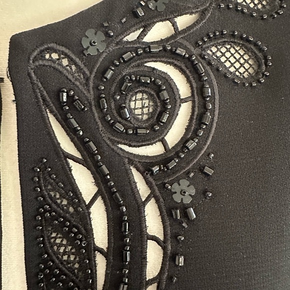 Tahari Black Embellished Evening Jacket - Picture 3 of 5